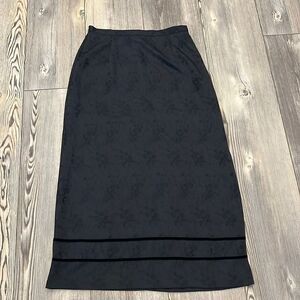 Emma & James Black Skirt with Floral Print